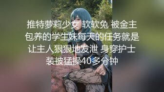 推特萝莉少女 软软兔 被金主包养的学生妹每天的任务就是让主人狠狠地发泄 身穿护士装被猛操40多分钟