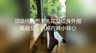 顶级纯天然美乳花臂纹身外围极品女，扒掉内裤小背心