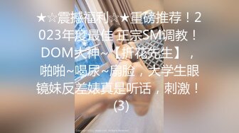 ★☆震撼福利☆★重磅推荐！2023年度最佳 正宗SM调教！DOM大神~【折花先生】，啪啪~喝尿~扇脸，大学生眼镜妹反差婊真是听话，刺激！ (3)